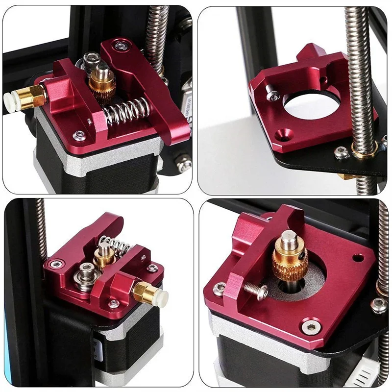 3 Ender 5 CR-10 Extruder Upgraded Replacement MK8 3D Printers Extruder Aluminum Drive Feed Bowden Extruder Creality Ender 3 CR-7