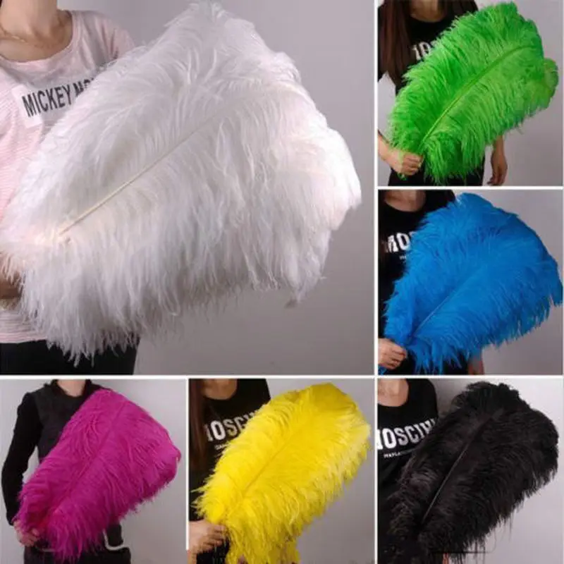 

10Pc/lot 60-65CM 24-26" Cheap Ostrich Feather for Crafts Jewelry Making Wedding Party Decor Accessories Wedding Decoration Plume