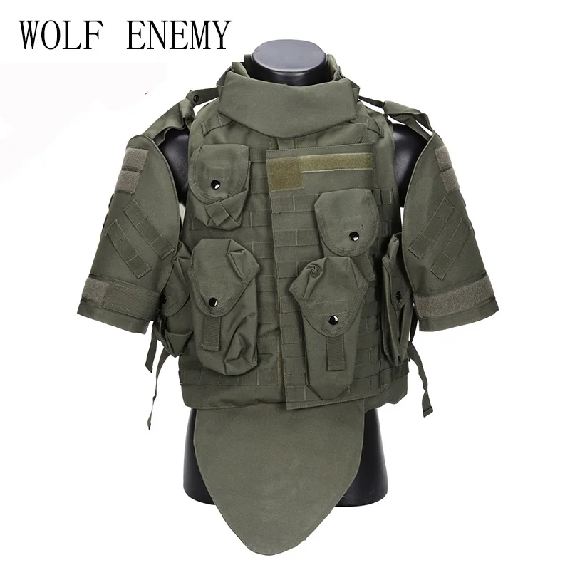 OTV Tactical Vest Camouflage combat Body Armor With Pouch/Pad ACU  Airsoft Hunting Molle Assault Plate Carrier CS Clothing