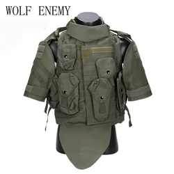 OTV Tactical Vest Camouflage combat Body Armor With Pouch/Pad ACU  Airsoft Hunting Molle Assault Plate Carrier CS Clothing