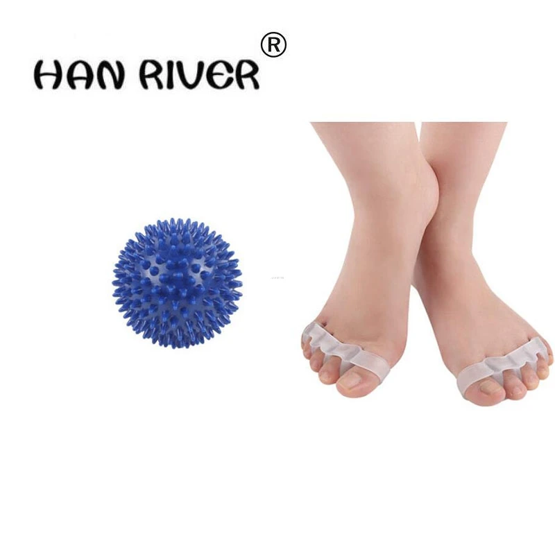 HANRIVER 2 piece in a foot massage Set of toes toe separator correction pad toes curl cloven refers to suit