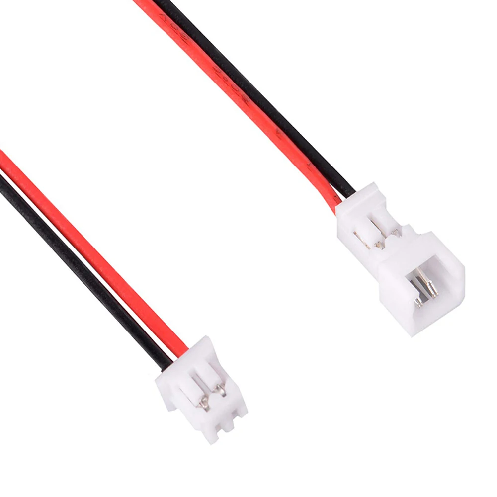 2 Pin Wire Cable Connector MX1.25mm Micro Male Female Connector Jack Plug Connectors 10CM Wires 20/10/5/2/1Pair