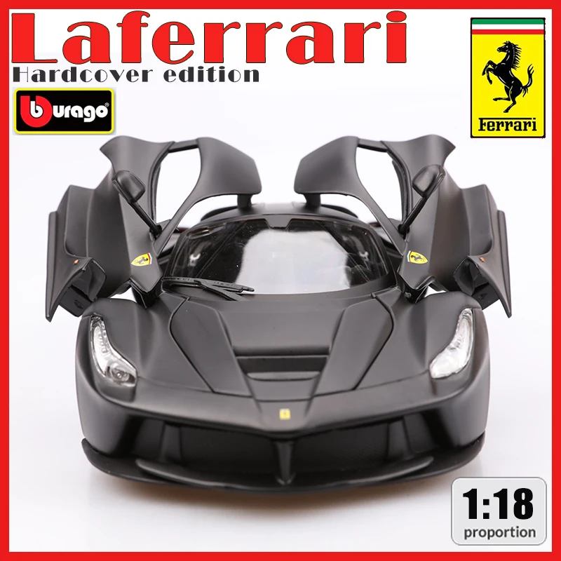 Bburago 1:18 Laferrari Refined Version Sports Car Static Simulation Die Cast Vehicles Collectible Model Car Toys