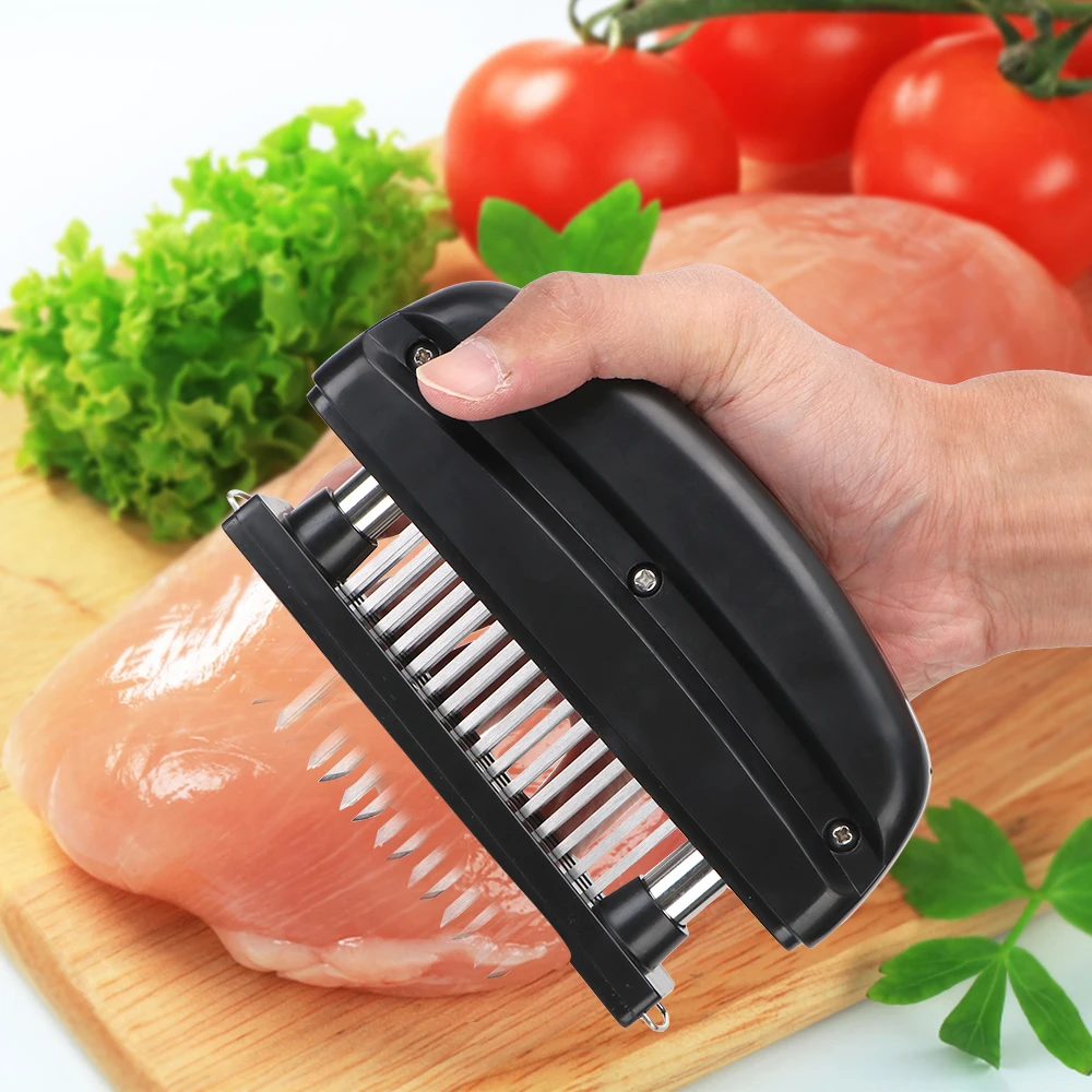 สำหรับสเต็กเนื้อ48ใบมีดเข็มเนื้อ Tenderizer สแตนเลสอุปกรณ์ทำอาหาร Tender เนื้อค้อนเครื่องมือทำครัว
