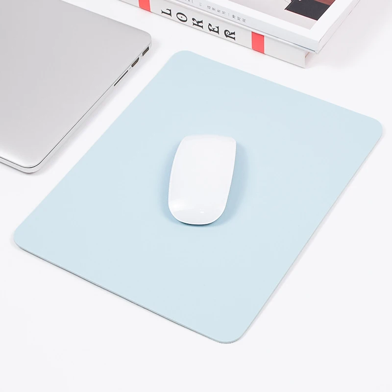 Mouse Pad PU Anti-Slip Gaming Mousepad Waterproof Anti-Scratch Single Side Computer Mice Mat For PC Laptop Desktop 230*190*2mm