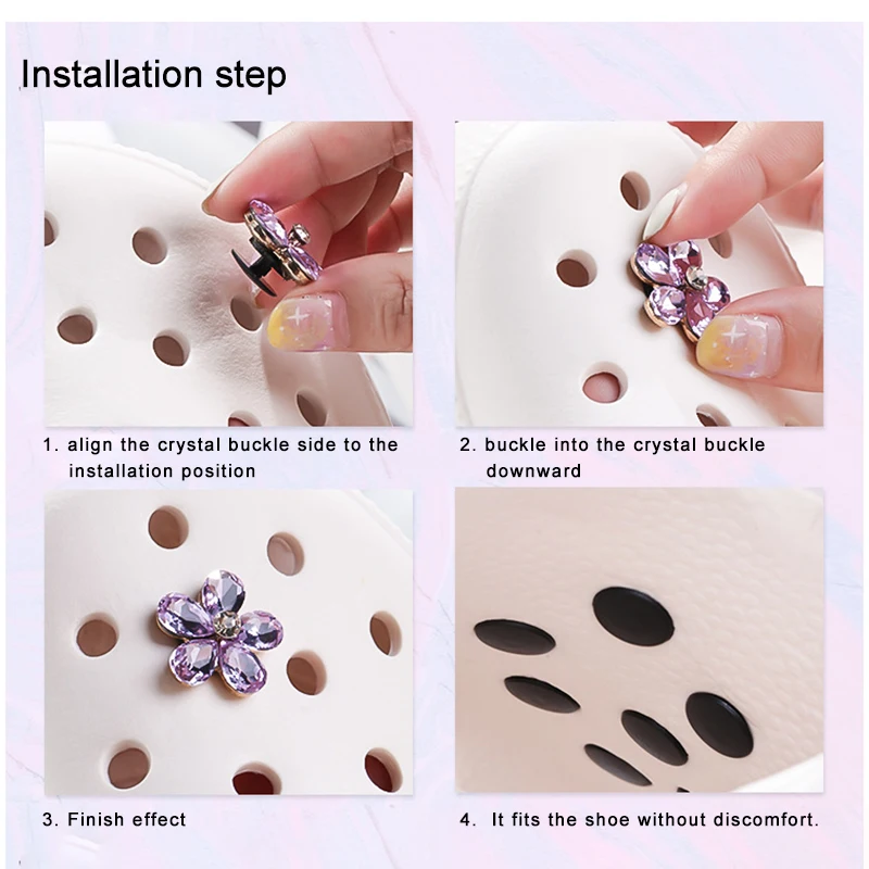 1pcs New Designer Shoes Designer  Charms Bling Rhinestone  Gift For Clog Decaration Pendant Buckle for Gift