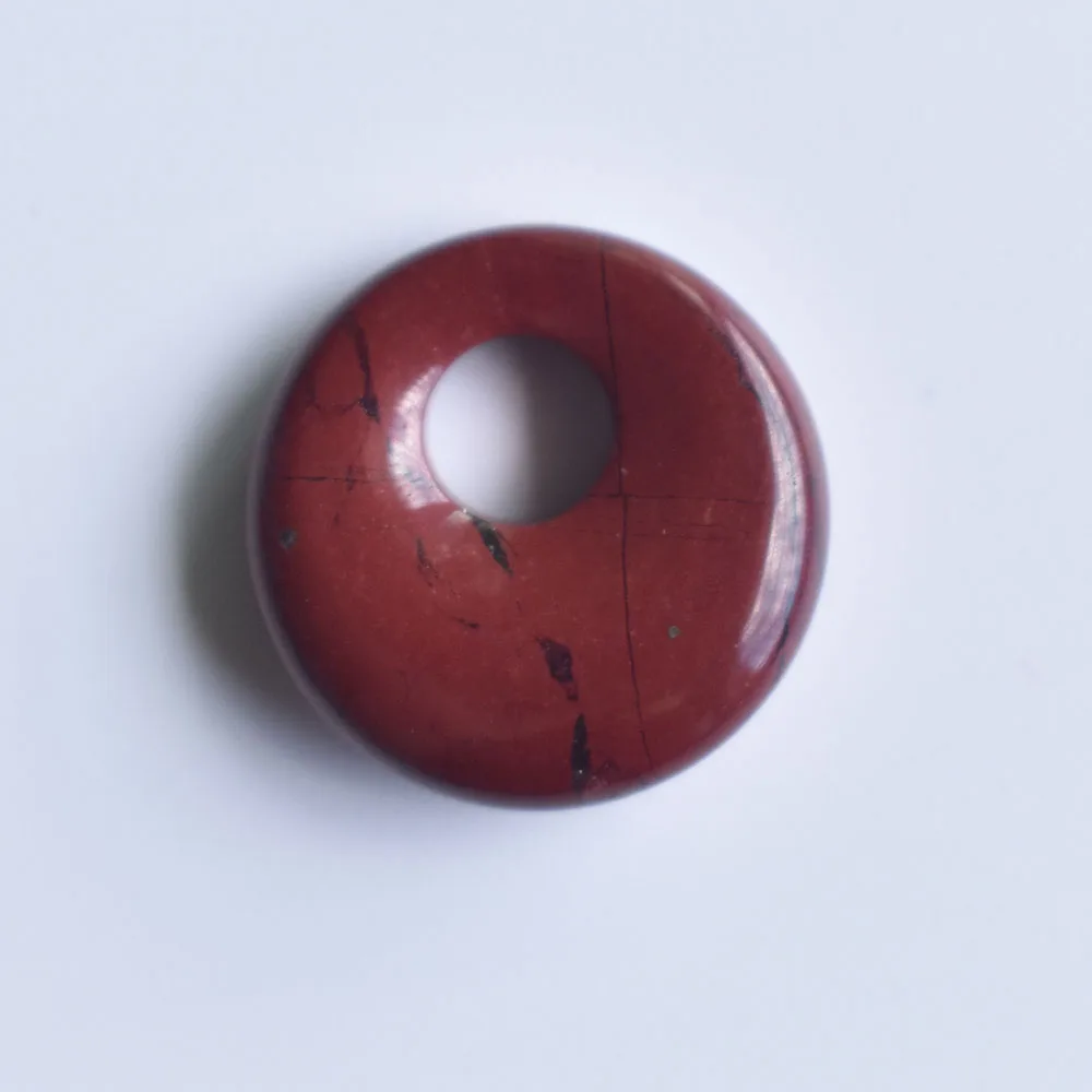 Modische, hochwertige, sortierte Naturstein-Gogo-Donut-Anhänger, Perlen 18mm für Schmuckherstellung, Großhandel 20 Stück/Los, kostenlos. – Detail 13