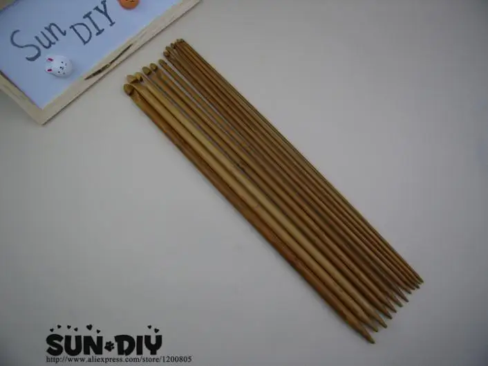 

Free Shipping 35cm Bamboo Afghan crochet hook & Single point 12pcs size 3.0-10.0mm for DIY knitting hand crafts