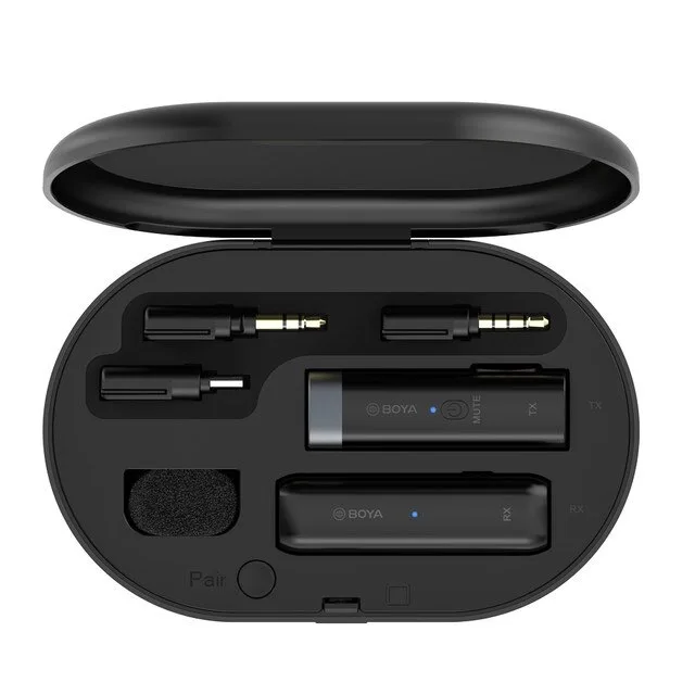 Boya BY-WM3 2.4g mini microfone sem fio para iphone relâmpago android tipo-c 3.5mm smartphone dslr câmera desktop computador portátil mic