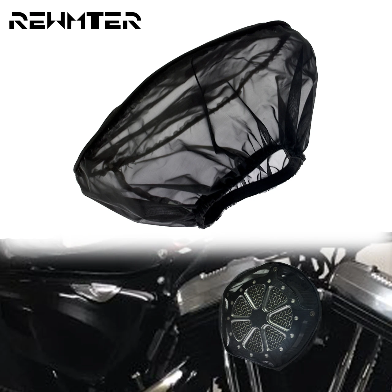 Air Filter Cover Waterproof Rain Sock For Harley Sportster 883 1200 XL Iron Touring Road King Electra Glide Softail Dyna