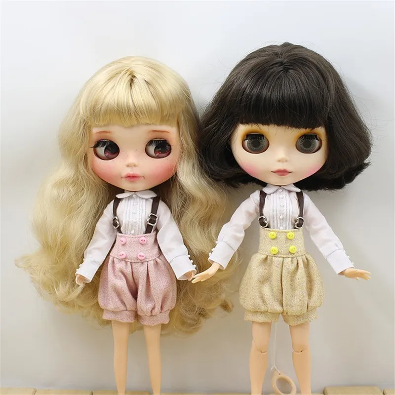 Outfits for ICY DBS  Blyth doll A set Clothes with Overalls suit  1/6 BJD azone s ob24 anime girl