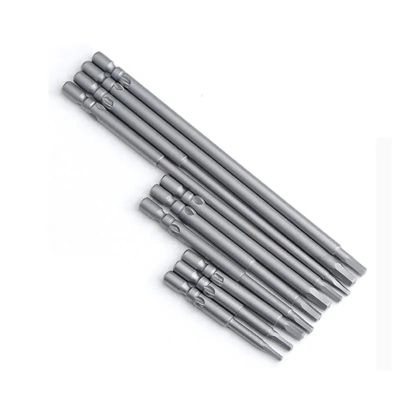 4Pcs 800 4MmรอบShankMagnetic Hexไขควงชุด 40 มม.60 มม.100 มม.ความยาวสำหรับไฟฟ้าไขควงไฟฟ้าDC Power Hexagon Bit