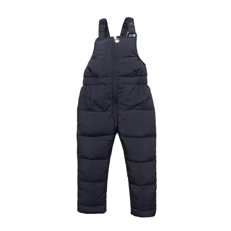 Winter Children Warm Overalls Autumn Girls Boys Plus Thick Pants Baby Girl Jumpsuit For 1-5 Years Kids Ski Down Overalls