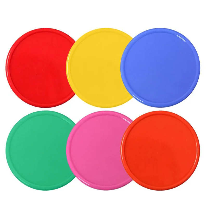 50Pcs/set Colored plastic coin blank, integral coin reward coin, no face value chip coin, token coin 2.5cm