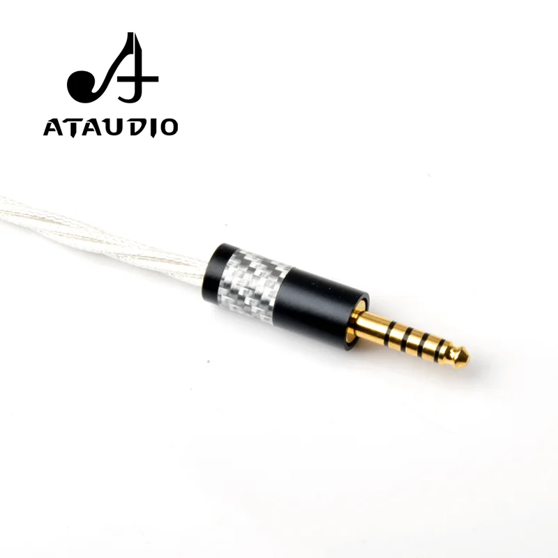 ATAUDIO Silver HIFI 4.4mm to 2 RCA Audio Cable Sony WM1A/1Z PHA-1A/2A Z1R 4.4mm to dual rca Upgrade Cable