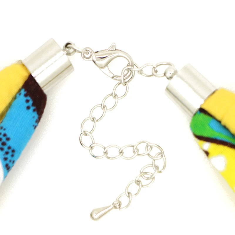 KparcoTa Necklaces collar handmade bohemian ethnic colour choker Women new Jewelry round rope pure fabric holiday birthday gift