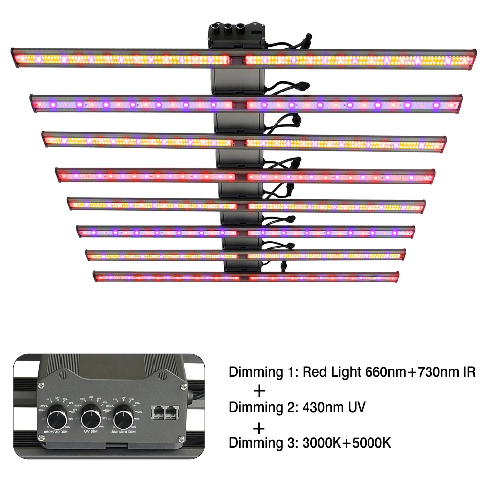 recente estufa led crescer luz espectro completo uv ir on off samsung lm301b hidroponia interior profissional sistema crescente 2023 mais 01