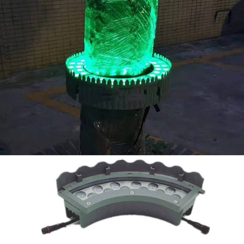 

Ring-shaped Tree Light Pillar Lamp Protection of Exterior Landscape Lighting Waterproof Crescent-shaped Cast Spotlight Landscape