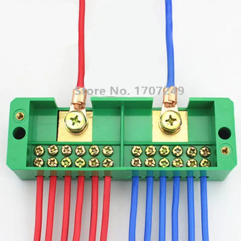 High Power Junction Box Quick Connect 220V Single Phase household Connector Zero-fire Shunt Terminal Block Box