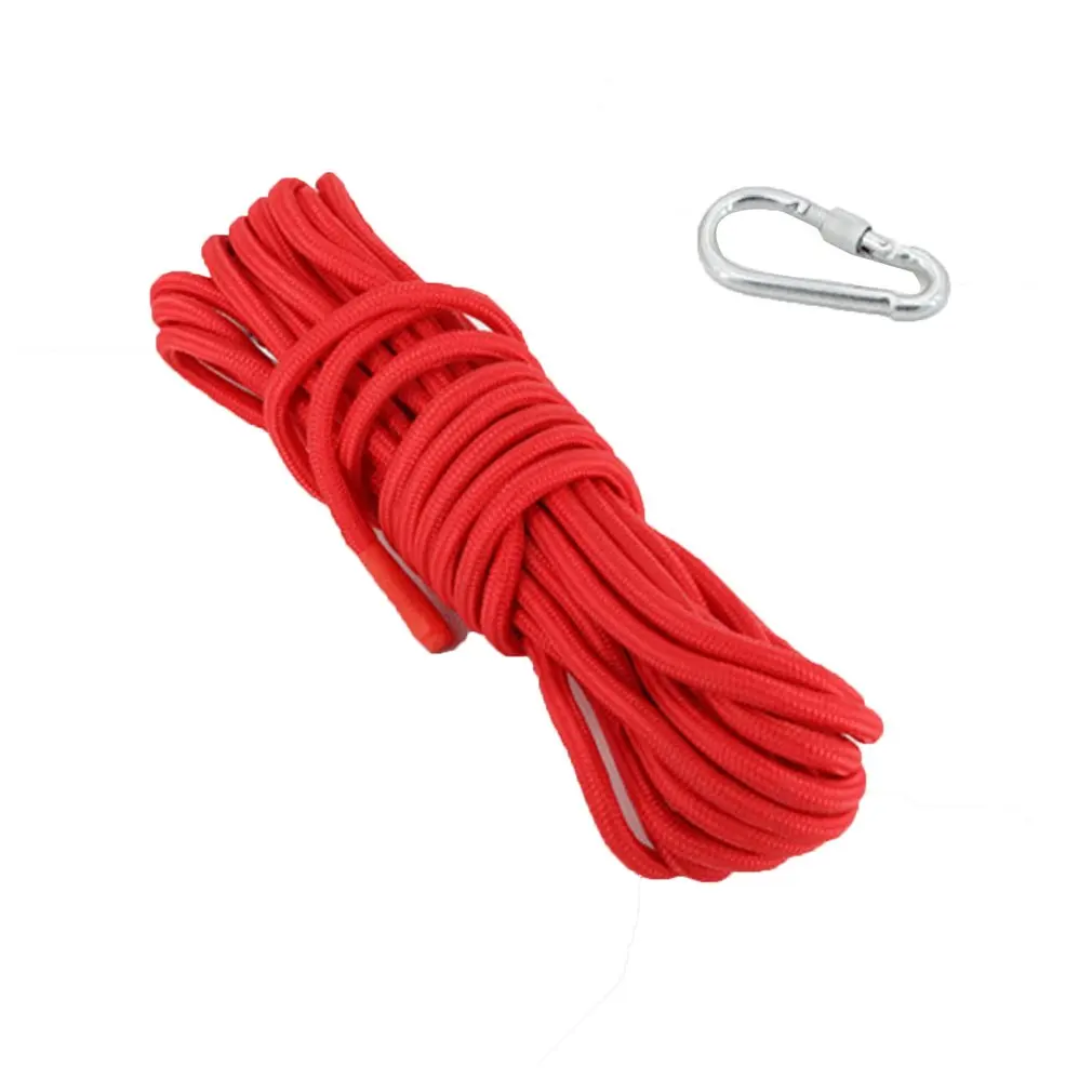 200/300/500KG Portable Durable powerful strong Double-Sided Fishing Magnet With 10 Meter Rope Strong Magnetic Ring Magnet Stone