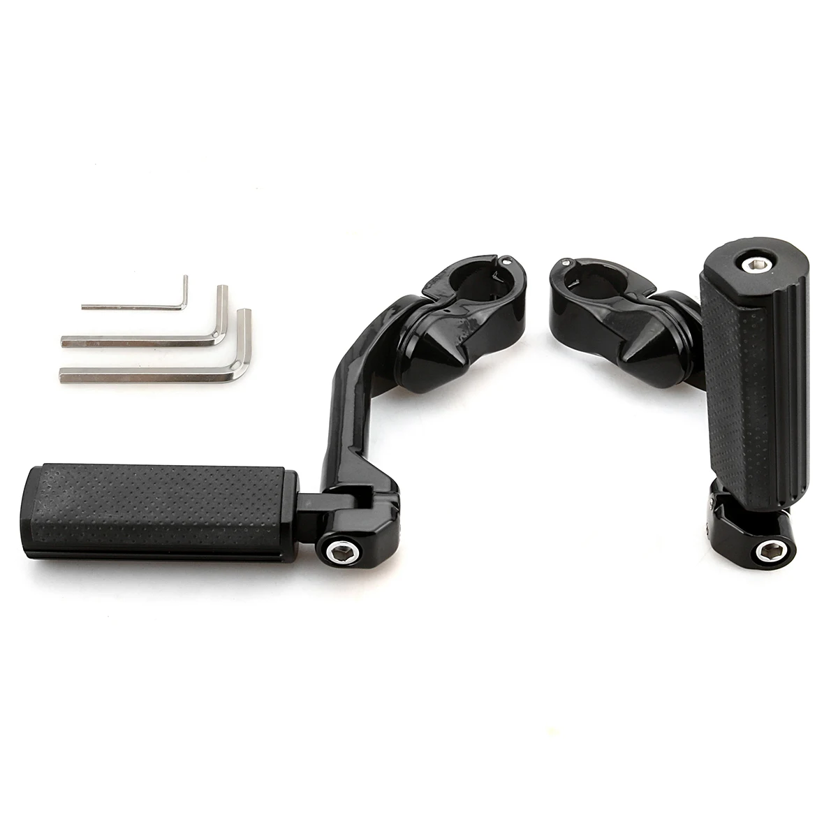 

1-1/4" 32mm Engine Guard Defiance Highway Footrest FootPegs For Harley Touring dyna softail fatboy street glide 883 1200