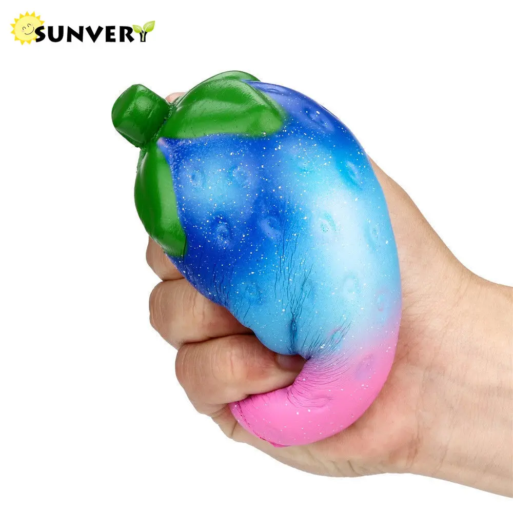 Big size squishy Fidget Toys stress ball Jumbo Galaxy Strawberry Big antistress Kawaii cute Squishy fruit Toys for Adult Child