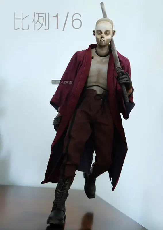 

1/6th Red Coat Cloak Model for 12" Figure Doll Toy