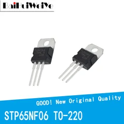 10PCS/LOT STP65NF06 P65NF06 65A 60V 65N06 65NF06 TO-220 TO220 Transistor MOSFET New Original Good Quality Chipset