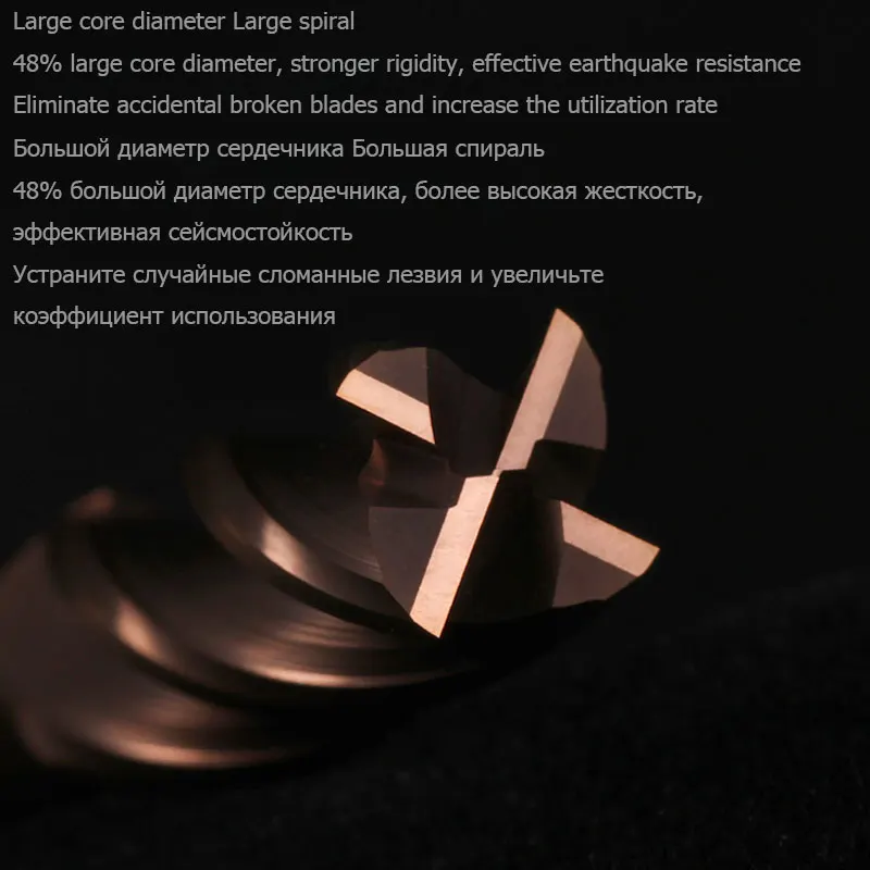 Milling Cutter เคลือบทังสเตนเหล็กเครื่องมือ Maching Hrc55 Endmill ตัดชุดเครื่องกัดเครื่องมือ Cnc Router Bits