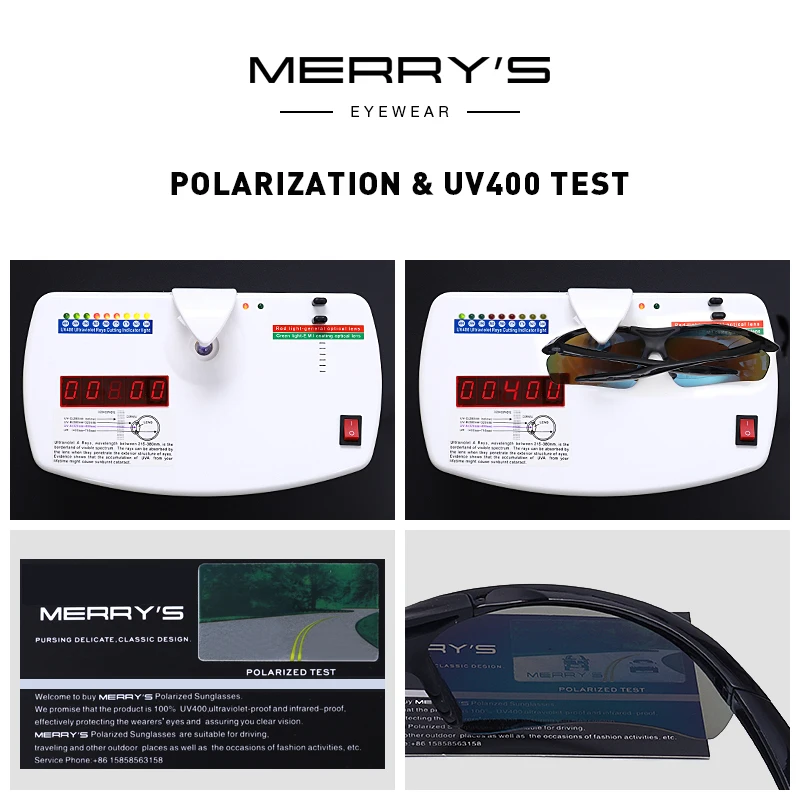 MERRYS DESIGN Men Polarized Outdoor Sports Sunglasses Male Half Frame Goggles Glasses For Running UV400 Protection S9023