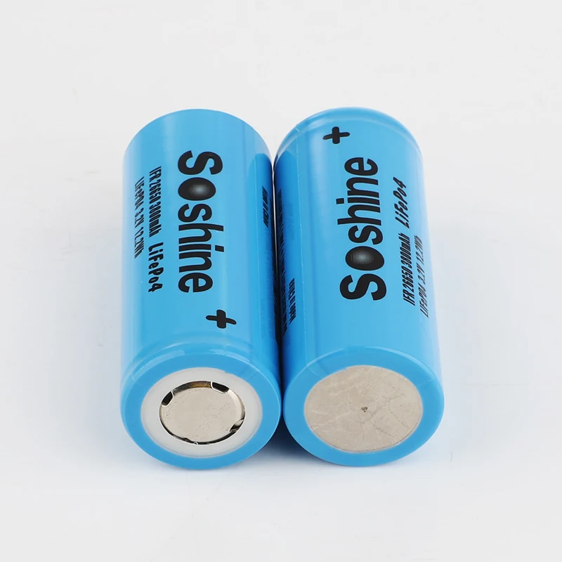 Soshine 26650 LiFePO4 Battery: 3.2V 3800mAh Rechargeable Battery with Battery Case Box