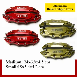 4PCS/2Pcs ENDLESS Aluminum Brake Caliper Covers Front Rear Blue Red Yellow Universal Caliper Cover Kit Decoration Car Styling