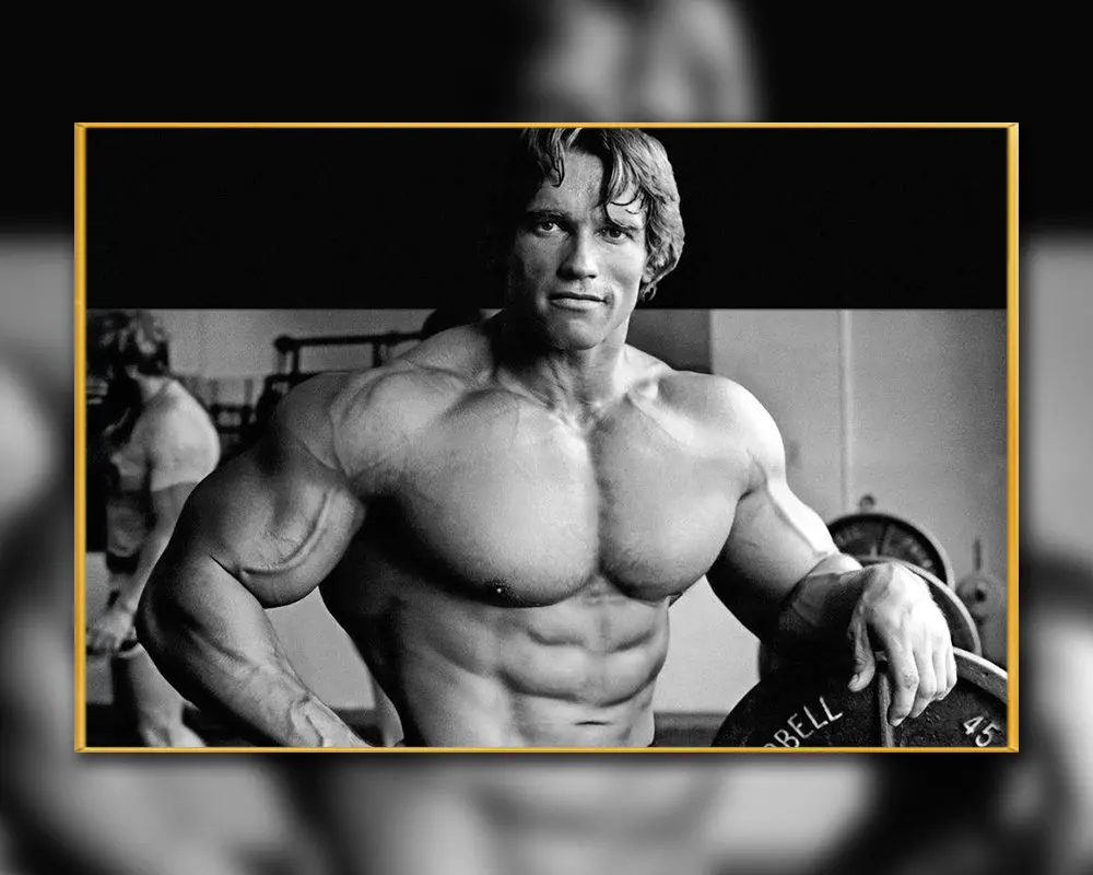 A24 ARNOLD SCHWARZENEGGER Bodybuilding Motivational Gigantic Strong Wall Sticker Silk Poster Art Home Decoration Christmas gift