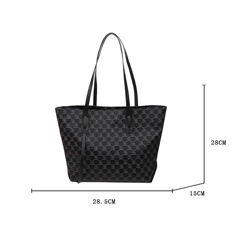 2022 Simple Design Casual Tote Bags Large Capacity Women Shoulder Bag Fashion Handbags Ladies Top-handle Shopping Bags