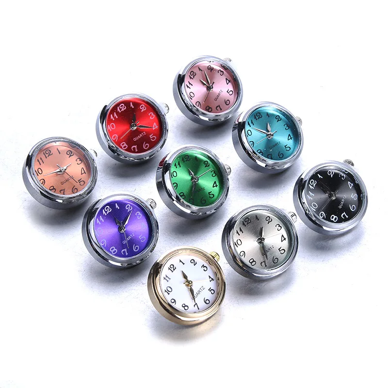 DIY 18mm Glass Watch Snap Interchangeable Jewelry Accessory Can Move Replaceable Snap Buttons Jewelry for Snaps Bracelet