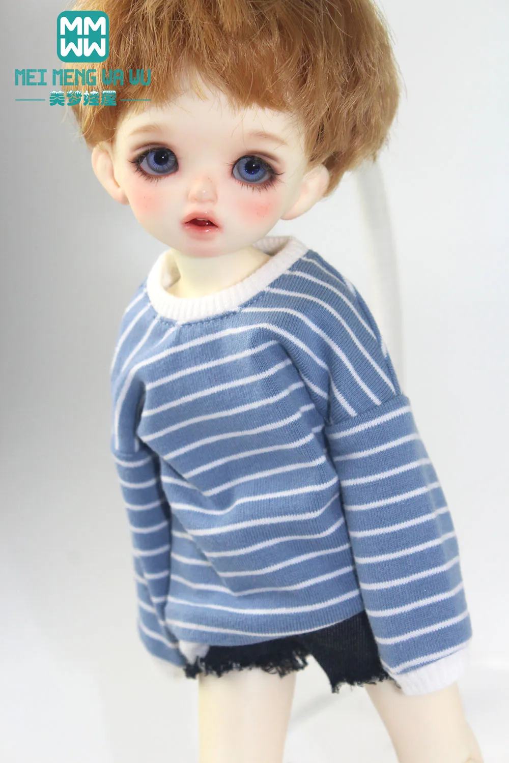 Doll clothes Striped T-shirt, sweater pullover for 27-30cm 1/6 BJD YOSD MYOU doll accessories