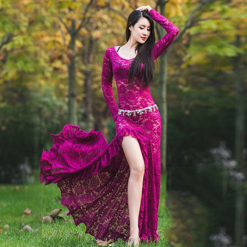 Nuevo disfraz de danza del vientre para mujer, ropa de danza Oriental, ropa de danza del vientre, vestido de actuación escénica M, L