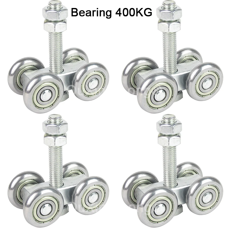 10PCS Heavy Duty Sliding Door Hanging Pulley Warehouse Sliding Door Hanging Wheel Industrial Bearing Wheel Load 450KG GF860