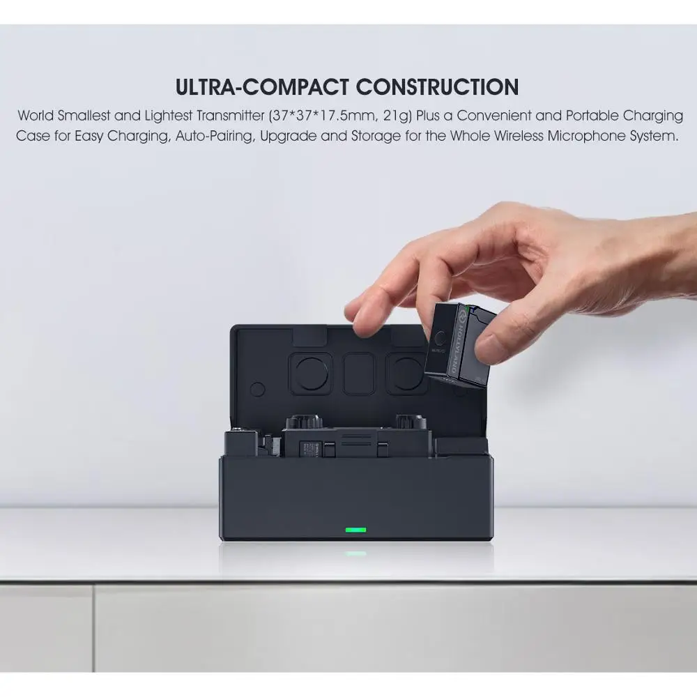 Hollyland LARK 150 듀오 솔로 무선 마이크 시스템, 라발리에 마이크 2.4G OLED 마이크, 휴대폰 DSLR 카메라용 배터리 포함
