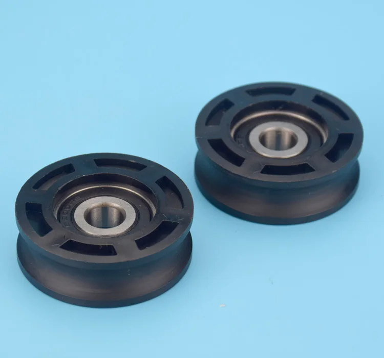 6200RS Covered Bearing Pulley Rolling Guide Wheel 12mm Diameter Track Reinforced Roller 10x48x16mm