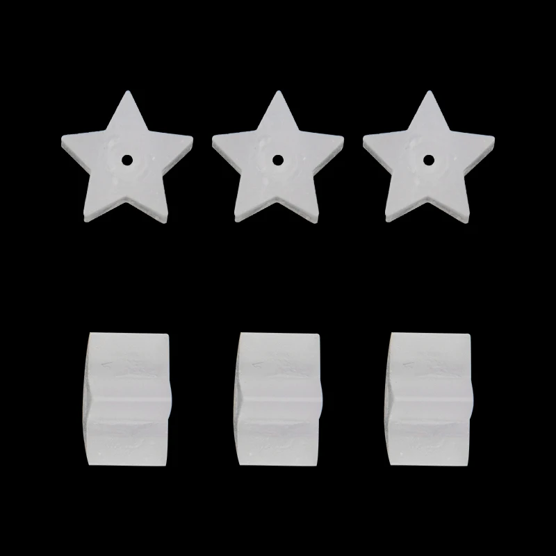 100pcs Silicone Five-pointed Star Shape 5.6mm Transparent/Milky white Thickness 3.5mm Ear Gauges Tunnels Plugs For Ear Jewelry