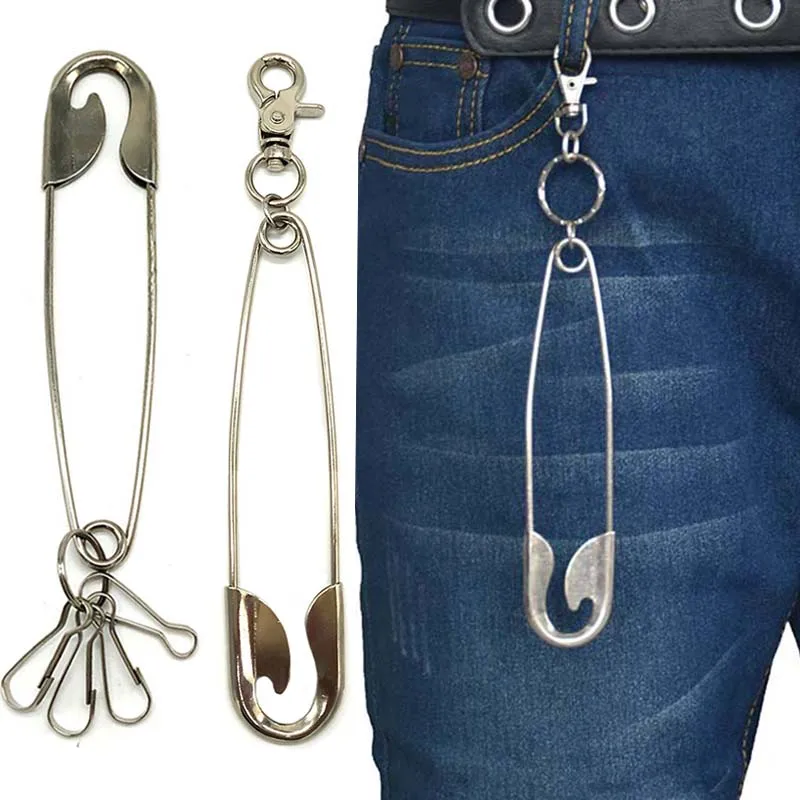 Punk Pin Wallet Belt Chain Rock Trousers Hipster Pant Keychains Jean Keychain Ring Clip Keyring Key Chain