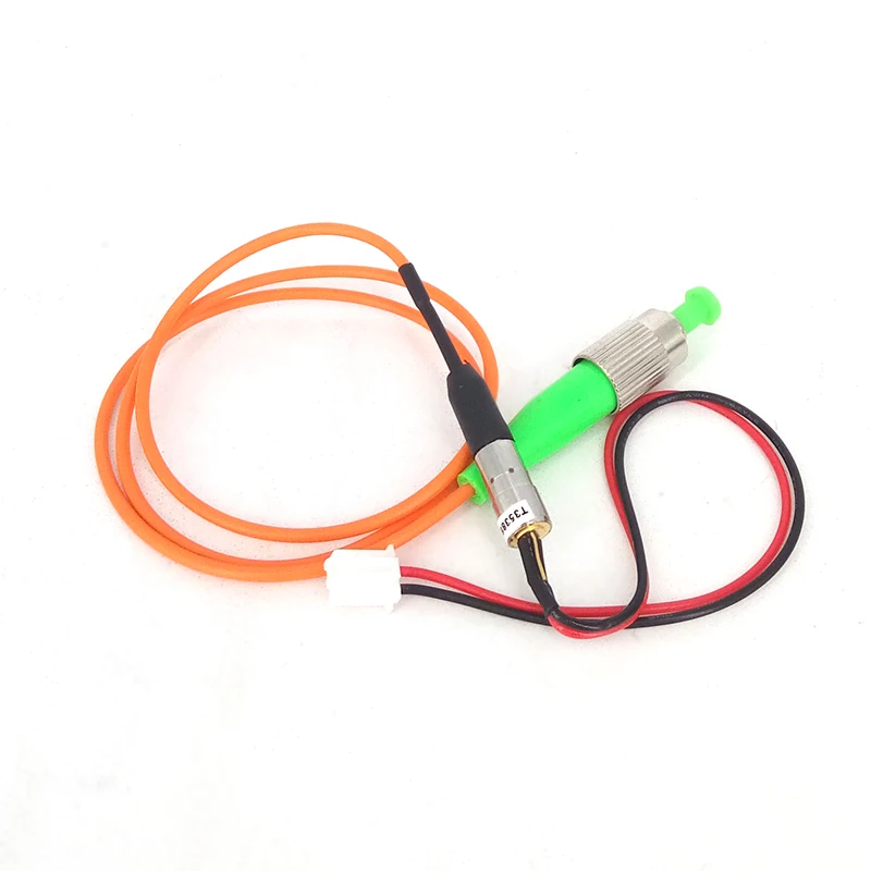 658nm 20mw pigtail 62.5/125um FC/APC Red Fiber Laser Module 12VDC UPS 1m Jumper
