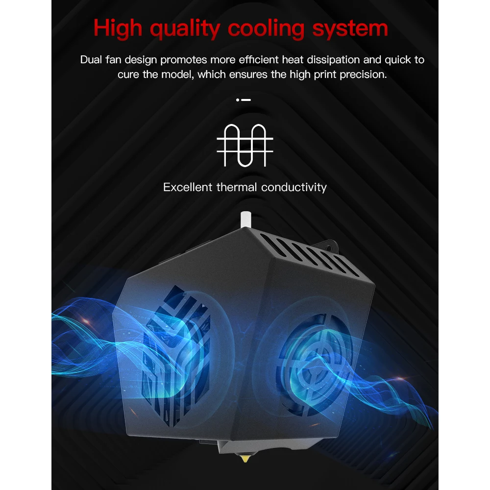 الأصلي Creality CR6 SE Hotend عدة ث/اضافية 2 قطعة فوهات 0.4 مللي متر ل CR-6 SE/ماكس/CR-5 برو طابعة ثلاثية الأبعاد مع سخان ، الثرمستور