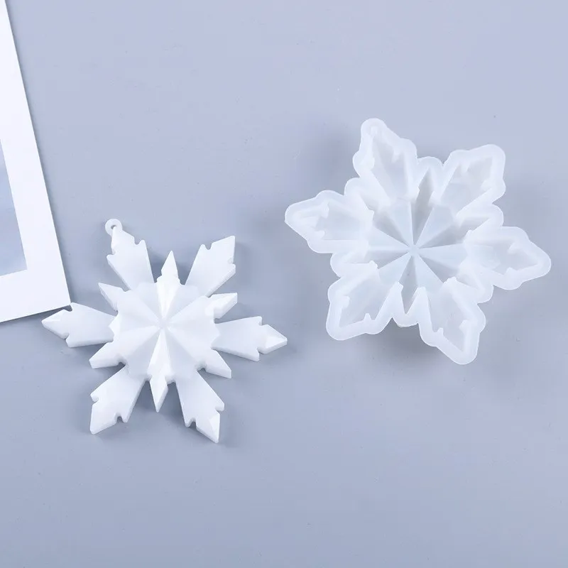 Silicone Snowflake Epoxy Resin Molds Pendant Silicone Casting Resin Mold For DIY Jewelry Making Findings Supplies Accessories