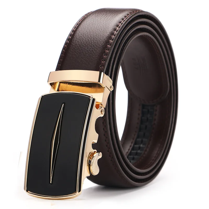 

New Hot Selling Men Belt Fashion Pu Alloy Automatic Buckle Belt Business Affairs Casual Decoration Belt Men's Belts Luxury Brand