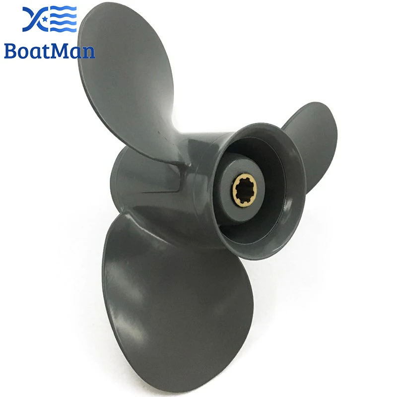 BoatMan® 9 1/4x10 Aluminum Propeller for Honda 8HP 9.9HP 15HP 20HP Outboard Motor 8 Tooth Engine 58130-ZV4-010AH RH Outlet