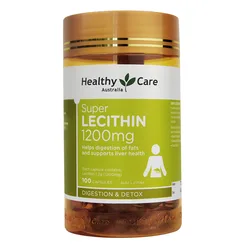 Free shipping super Lecithin 1200 mg Helps Digestion of Fats and Supports Liver Health 100 Capsules