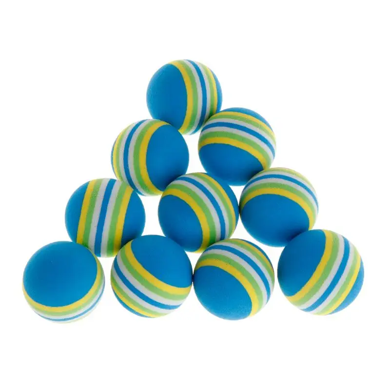 10 Stks/set Regenboog Bal Huisdier Speelgoed Eva Zachte Interactieve Kat Hond Puppy Kitten Play Grappige Kleurrijke Geschenken Kauwen Ballen Huisdieren