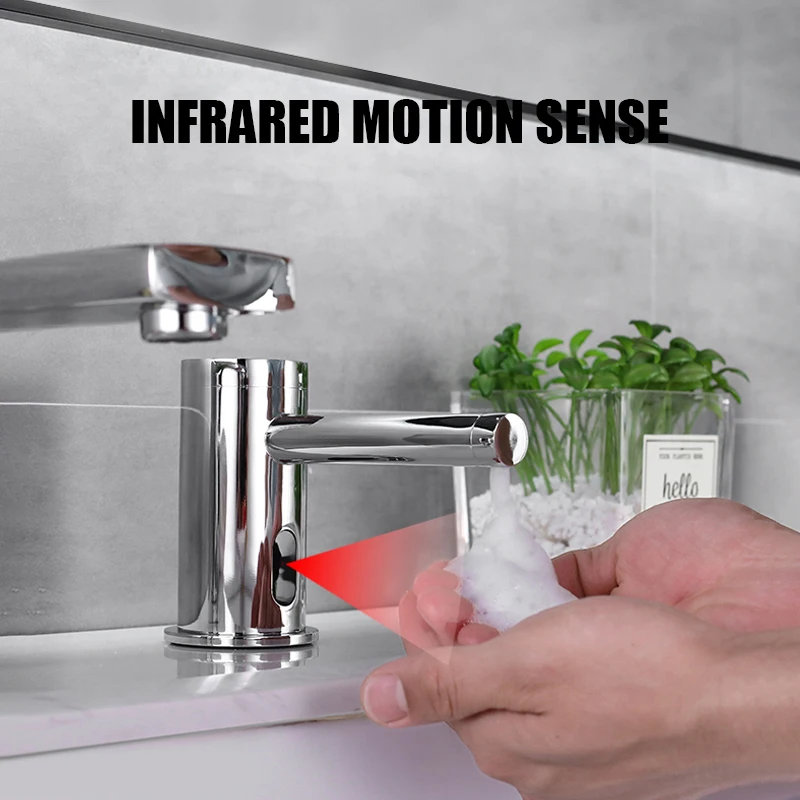 Touchless Soap Dispenser Automatic Foam Lotion Bottle Dispensers Hand Wash Deck Mount Bathroom WC Infrared Motion Sensor Dozator